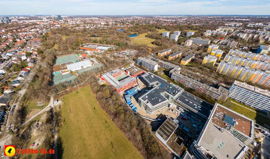 20.02.2023 - Baustelle zur Grundschule am Strehleranger in Neuperlach
